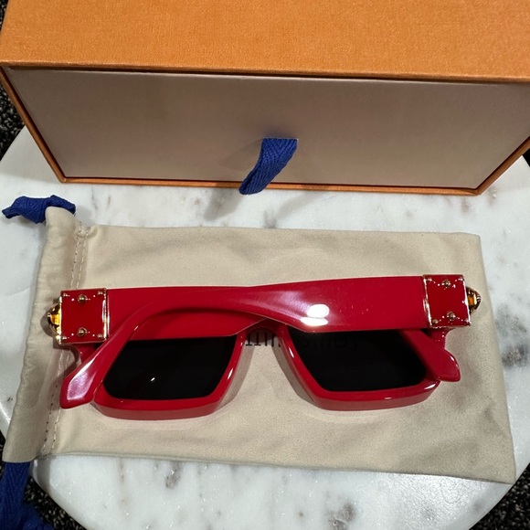 Louis Vuitton x Virgil Abloh Red 1.1 Millionaires Sunglasses - Picture 10 of 12